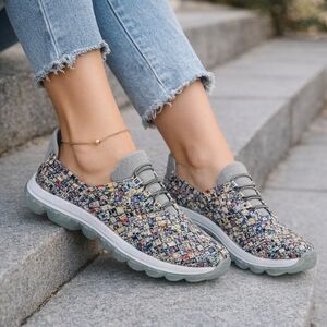 Bernie Mev Gummies Victoria Splash Woven Slip On Comfort Shoes Women EU 38 US 7